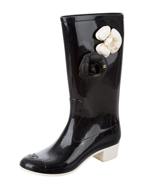 chanel camellia rain boots|Chanel rain boots price.